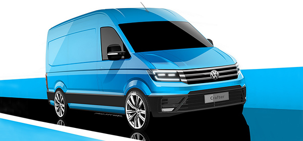 Volkswagen рассекретил дизайн Crafter нового поколения